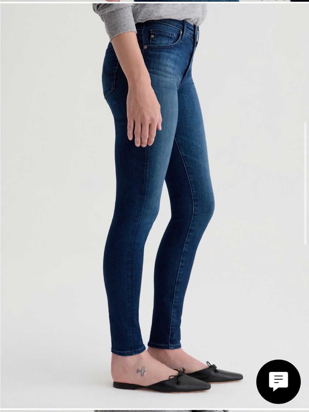 AG Adriano Goldschmied Dark Wash The legging Super Skinny Jeans Women's 27R - Picture 4 of 14